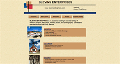 Desktop Screenshot of blevinsenterprises.com